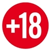 Plus 18 badge